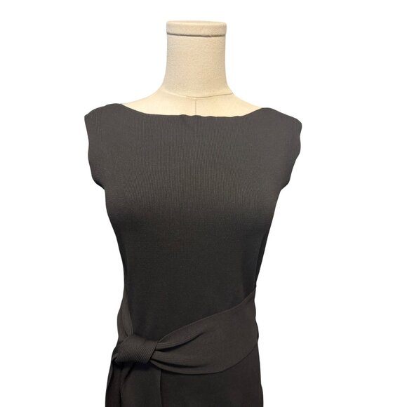 2/$30 Zara Small Knit Black Sleeveless Tunic Waist Tie - Picture 5 of 13